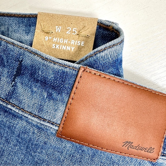 Madewell 9" Mid-Rise Skinny Jeans in Comfort Stretch: Eco Edition Size 25 - Picture 7 of 9
